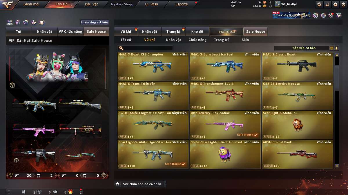 shop acc cf uy tin gia re